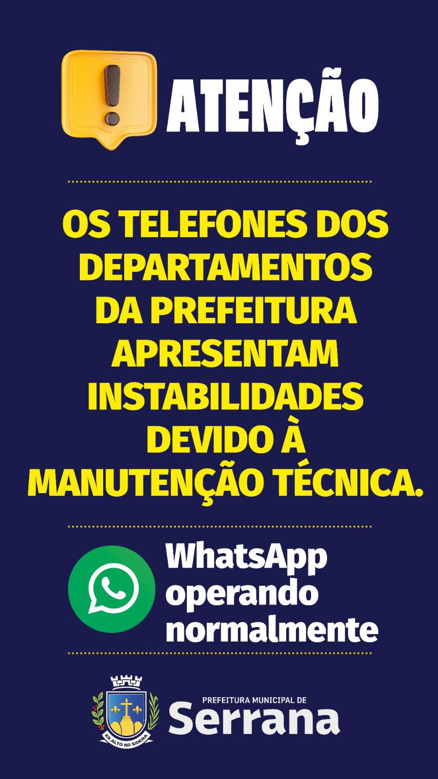 INFORMATIVO TELEFONES PREFEITURA